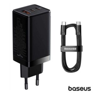 Alimentador Comutado GaN3 PRO USB-A/2xUSB-C PD 65W BASEUS - (CCGP050101)