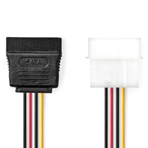 Cabo de Alimentação Molex 4p Macho / SATA 15p Fêmea - (CCGP73500VA015)