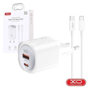 Alimentador Comutado 1xUSB-C/1xUSB-A PD 30W GaN C/ Cabo - (CE21-C)