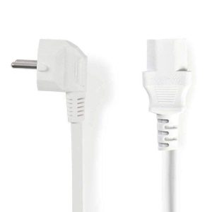 Cabo Alimentação Schuko Macho 90º / IEC C13 Fêmea 5m Branco - (CEGP10000WT50)