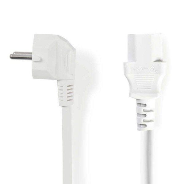 Cabo Alimentação Schuko Macho 90º / IEC C13 Fêmea 5m Branco - (CEGP10000WT50)