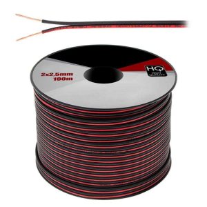 Cabo Coluna 2x2.50mm Preto/Vermelho HQ 100m - (CHP2.5RB(BW))