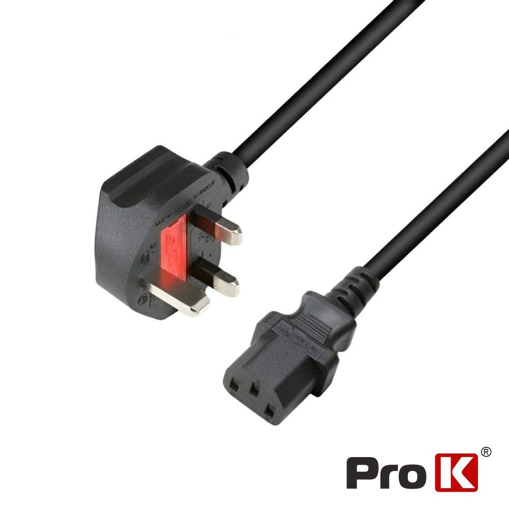 Cabo Alimentação Ficha Inglesa Macho / IEC C13 Fêmea 1.5M - (CIEC13/15AUK)