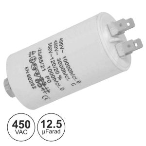 Condensador Arranque 12.5uf 450V + Terra - (COA12.5/450)