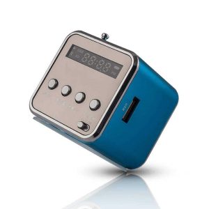 Coluna Bluetooth C/ Rádio/MicroSD/USB Azul - (COLBT05)