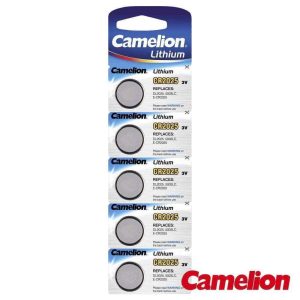 Pilha Lítio Botão CR2025 3V 150mA 5x Blister CAMELION - (CR2025-BP5)