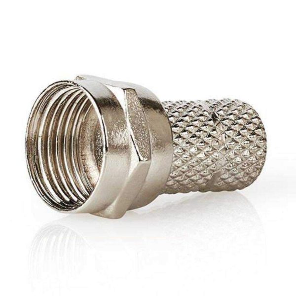 Ficha F Macho Niquelada P/ Cabo Coaxial 5.0mm - (CSVC41906ME)