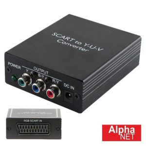 Distribuidor Scart Fêmea / 3rca Fêmea C/ Cabo Rca Alphanet - (CT362)