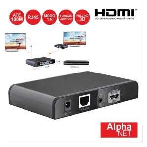 Receptor HDMI Loop Via RJ45 CAT6 100m P/ Ct375/9 Alphanet - (CT375/9R)