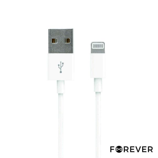 Cabo USB-A 2.0 Macho / Lightning Macho 1M FOREVER - (CUSBL-WH/1)