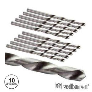 Conjunto De 10 Brocas 0.6mm VELLEMAN - (DRILL06N)