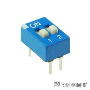 Interruptor Dip 2 Posições VELLEMAN - (DS-2)