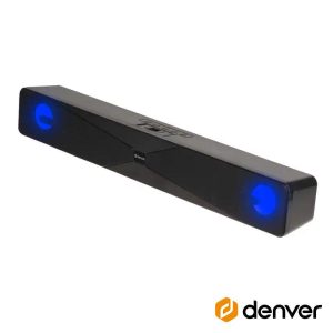 Barra Som Bluetooth 2x50W LED RGB DENVER - (DSB-1011)