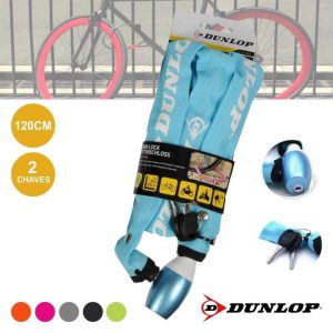 Cadeado Corrente C/ Chave1.2m P/ Bicicleta/Moto Dunlop - (DUN074)