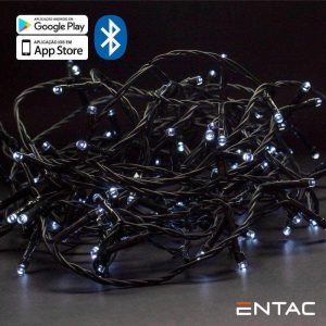 Luzes de Natal 120 LED 6400K APP Bluetooth 220V 9mt - (ECL-BT-120CW)