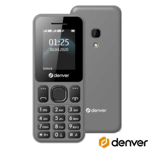 Telemóvel C/ LCD 1.77" 4G Dual Sim FM/BT Cinzento DENVER - (FAS-1860L)