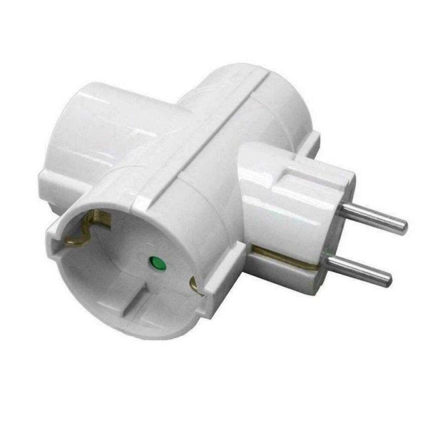 Ficha Elétrica Adaptadora 3x Schuko - (FE3SB/1(I))