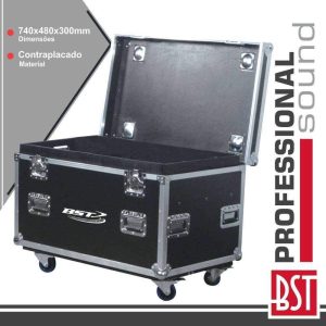Mala Transporte DJ C/ 3 Separadores Contraplacado Rodas BST - (FL-MOVCASE)