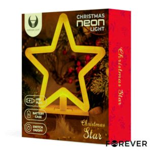 Luz LED Neon Em Forma de Estrela C/ Base - (FLNW04)