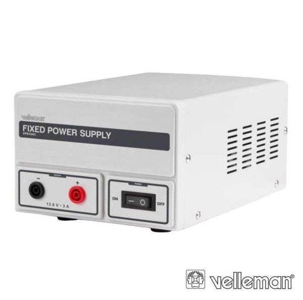 Fonte Alimentação Fixa 13.8VDC / 3A Velleman - (FPS1303)