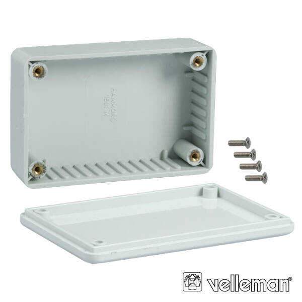 Caixa Abs Cinzento Escuro 190x100x40mm - (G421)
