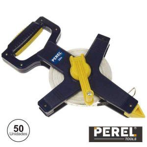 Fita Métrica Fibra De Vidro 50m Perel - (HFMT50)