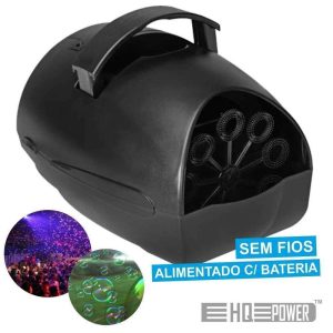 Máquina De Bolhas Portátil S/ Fios Bateria HQ POWER - (HQPE10001)