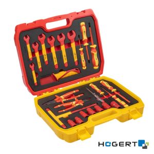 Mala Ferramentas Profissional 25 Peças VDE 1000V HOGERT - (HT1E101)