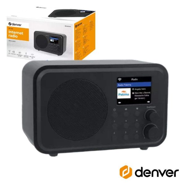 Rádio Portátil WiFi FM/AUX/BT 30W DENVER - (IR-140)