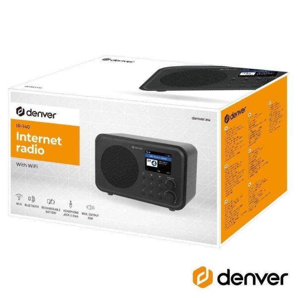 Rádio Portátil WiFi FM/AUX/BT 30W DENVER - Image 2