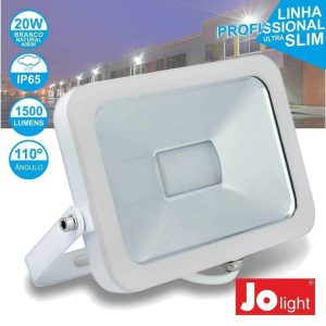 Foco LED 20W 230V Branco Natural 1500lm IP65 Slim Jolight - (JO437/020NW)