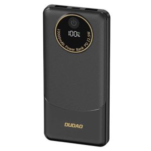 Powerbank 10000mAh C/ 2xUSB-A 1xUSB-C 22.5W Preto - (K12-BK)