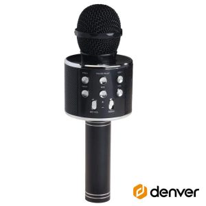 Microfone S/ Fios C/ Coluna Bluetooth Preto DENVER - (KMS-20BMK2)