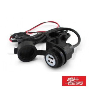 Tomada USB Dupla De Embutir 12-28vdc P/ 5vdc - (KR168)