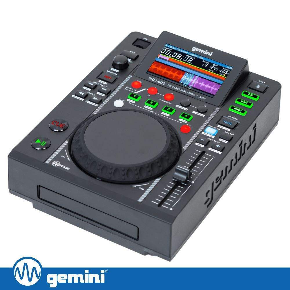 Leitor DJ Profissional C/ LCD USB/CD GEMINI - (MDJ-600)