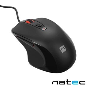 Rato Óptico C/ Fios 4000DPI USB Preto NATEC - (NMY-2047)