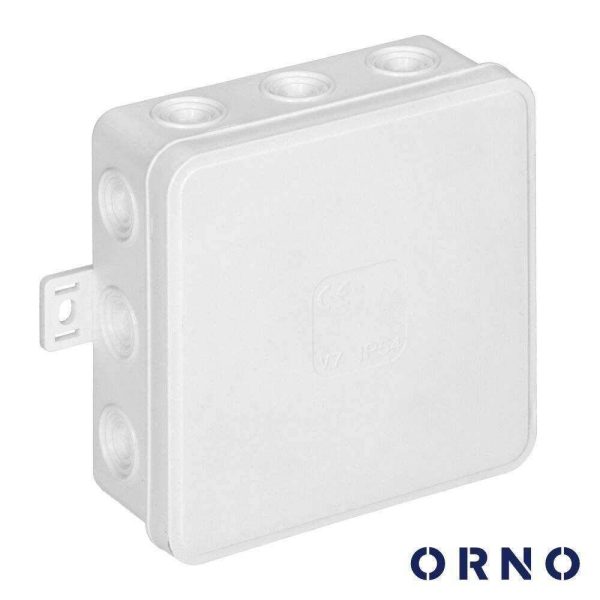 CAIXA DE DERIVAÇÃO ESTANQUE C/ 12 CONES 100X100X41mm ORNO - (OR-JB-13804/W)