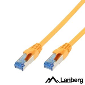 Cabo De Rede S/FTP CAT6A LSZH 0.5m Amarelo LANBERG - (PCF6A-10CC-0050-Y)