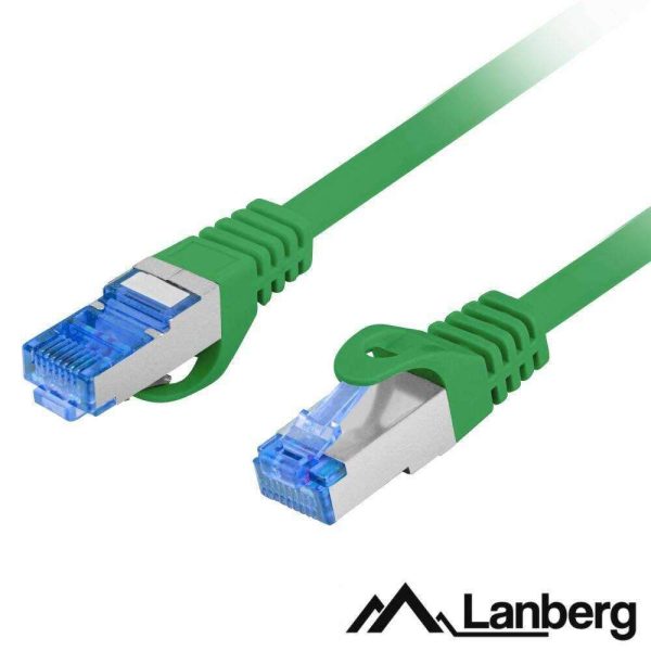 Cabo De Rede S/FTP CAT6A LSZH 5m Verde LANBERG - (PCF6A-10CC-0500-G)