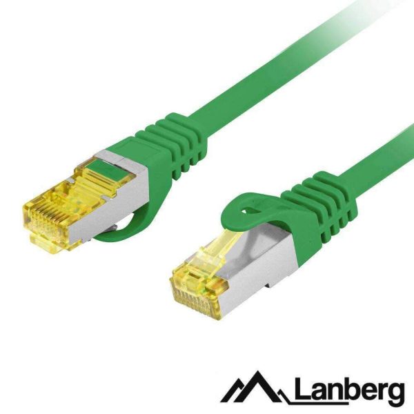 Cabo De Rede S/FTP CAT6A LSZH Cobre Puro 0.25m Verde LANBERG - (PCF6A-10CU-0025-G)