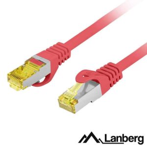 Cabo De Rede S/FTP CAT6A LSZH Cobre Puro 0.25m Vermelho - (PCF6A-10CU-0025-R)