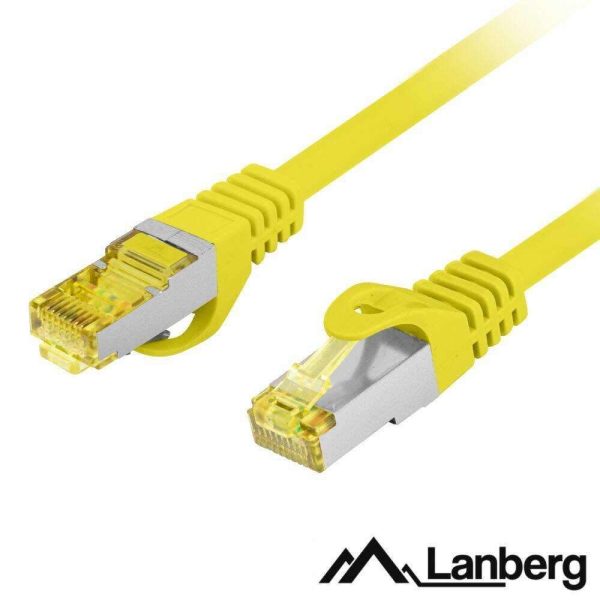 Cabo De Rede S/FTP CAT6A LSZH Cobre Puro 0.25m Amarelo - (PCF6A-10CU-0025-Y)