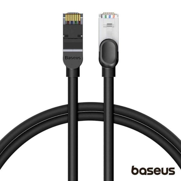 Cabo De Rede UTP CAT6 Cobre Puro 1m Preto BASEUS - (PCWL-AG01)