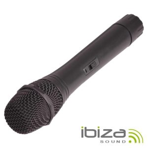 Microfone S/ Fios P/ Colunas PORT12/15UHF 865MHz IBIZA - (PORTUHF-HAND2)