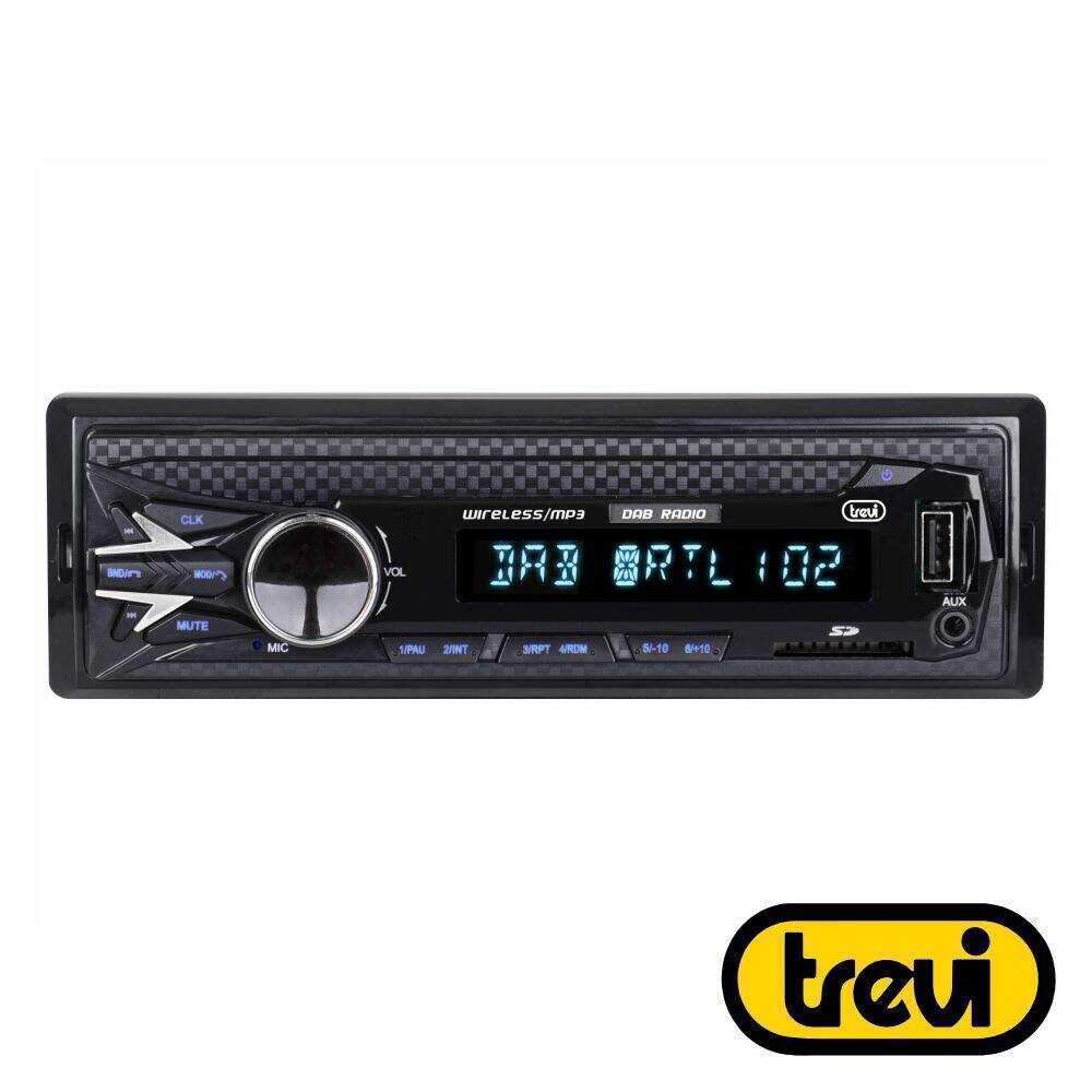 Auto-Rádio FM Mp3 4x40W C/ BT/AUX/USB C/ Antena DAB TREVI - (SCD5751DAB)