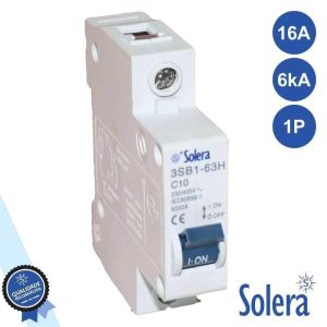 Disjuntor 1p 16a 6ka 240/415v SOLERA - (SLR-CBM116)