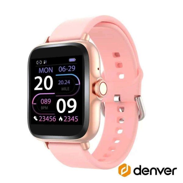 SmartWatch P/ Android iOS Rosa DENVER - (SWC-156ROMK2)