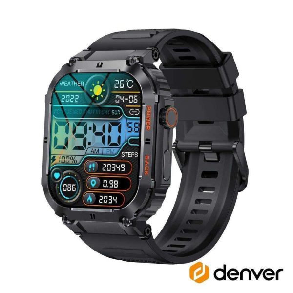 SmartWatch P/ Android iOS Preto DENVER - (SWC-191B)