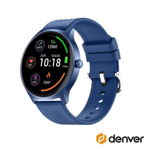 SmartWatch AMOLED P/ Android e iOS Azul IP67 DENVER - (SWC-387BU)