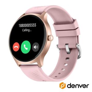 SmartWatch AMOLED P/ Android e iOS Rosa IP67 DENVER - (SWC-387RO)